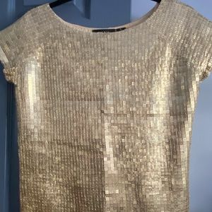 Gold Sequined Top